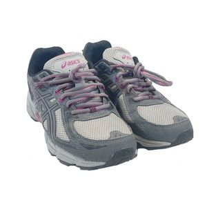 Asics Gel Venture 6 T7G7N Running Sneakers Shoes Lace Up Gray Pink Sz 8.5